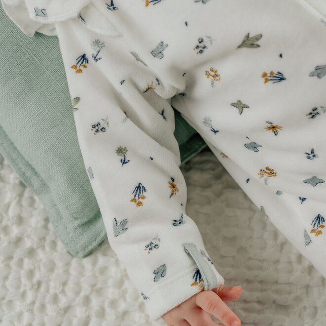 Noukie's - Pyjama Fluweel - Lovely bird