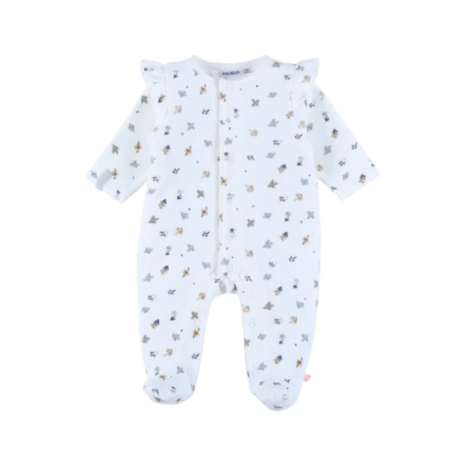 Noukie's - Pyjama Fluweel - Lovely bird