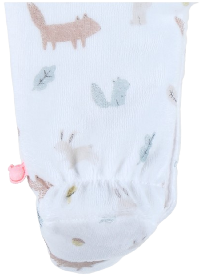 Noukie's - Baby Pyjama Fluweel - Fancy fox