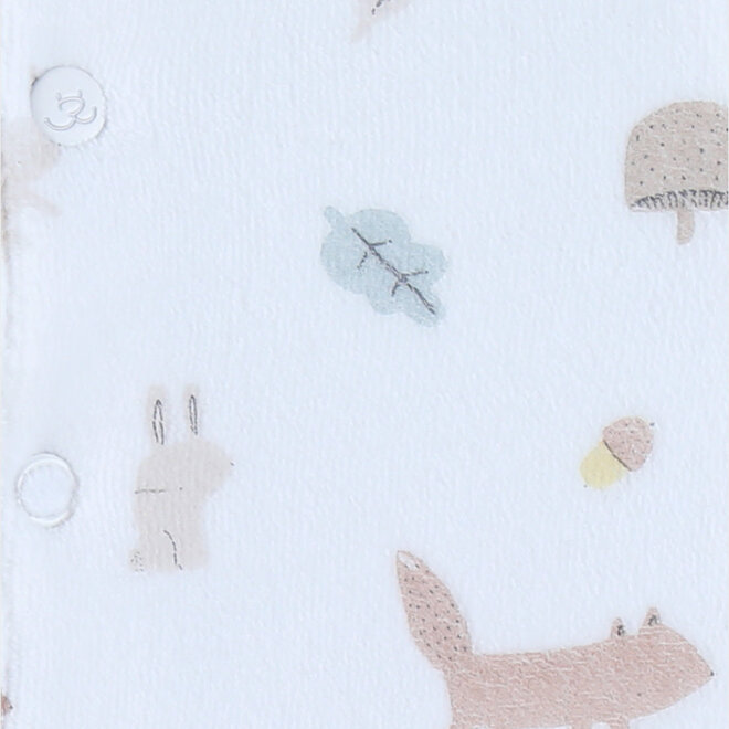 Noukie's - Baby Pyjama Fluweel - Fancy fox