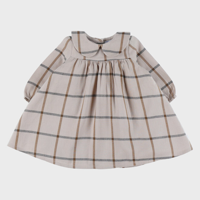 Noukie's - Dress Grid beige - fluffy