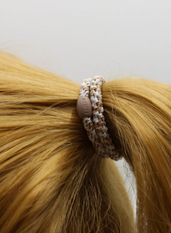 KKNEKKI Mix beige-White Hairband and bracelet
