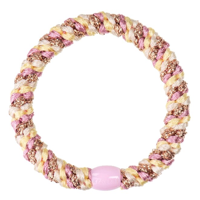KKNEKKI Mix Old Pink yellow glitter Hairband and bracelet