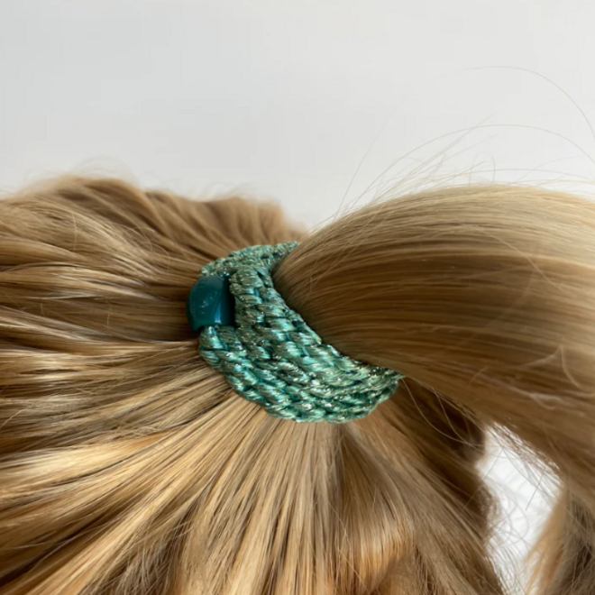 KKNEKKI Pistacio glitter Hairband and bracelet