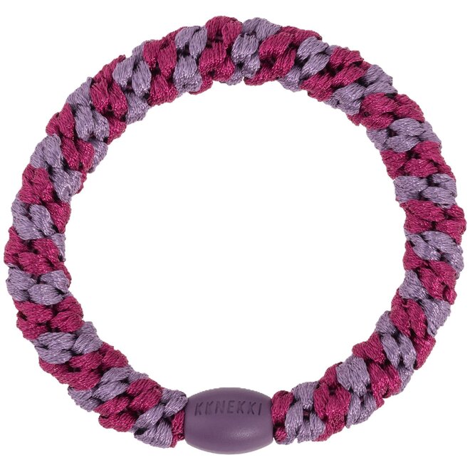 KKNEKKI Mulberry Mauve stripe Hairband and bracelet