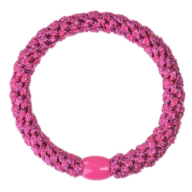 KKNEKKI Electric Pink glitter Hairband and bracelet