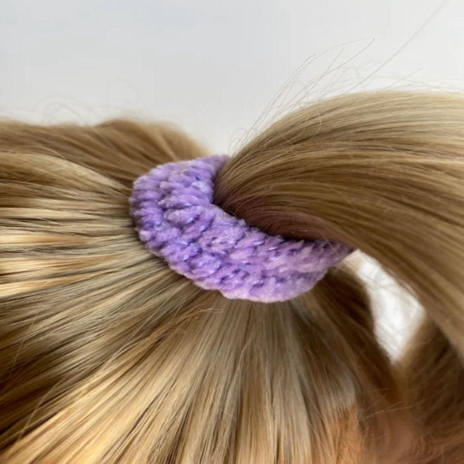 KKNEKKI velvet lavender Hairband and bracelet