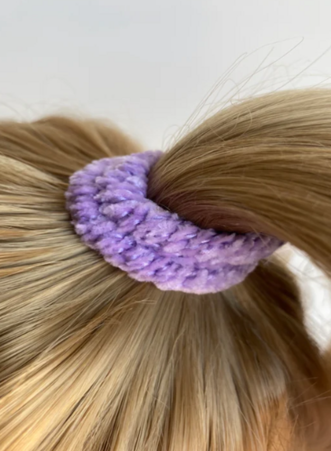 KKNEKKI velvet lavender Hairband and bracelet