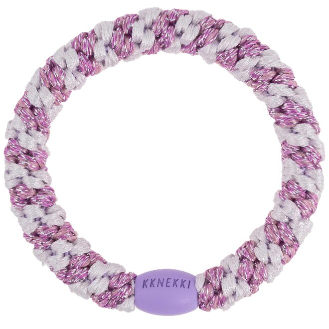 KKNEKKI Lavender pink glitter stripe Hairband and bracelet