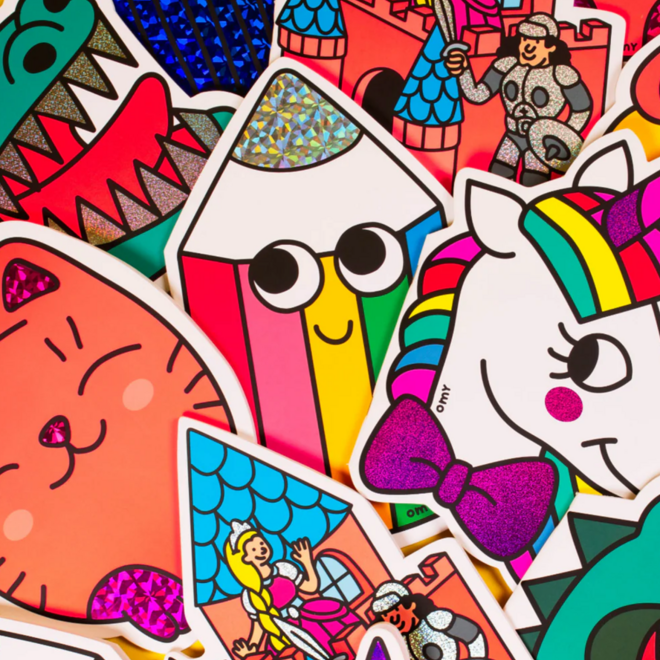 Omy - Magic Coloring book & stickers