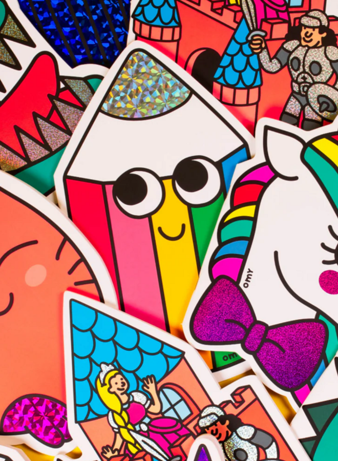Omy - Magic Coloring book & stickers