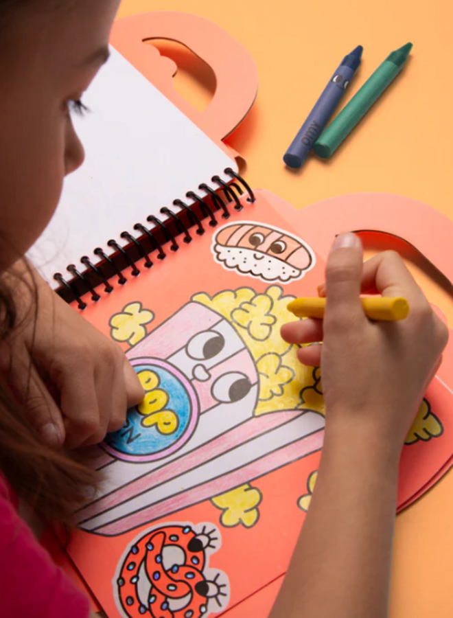 Omy - Super coloring book & stickers - Yummy