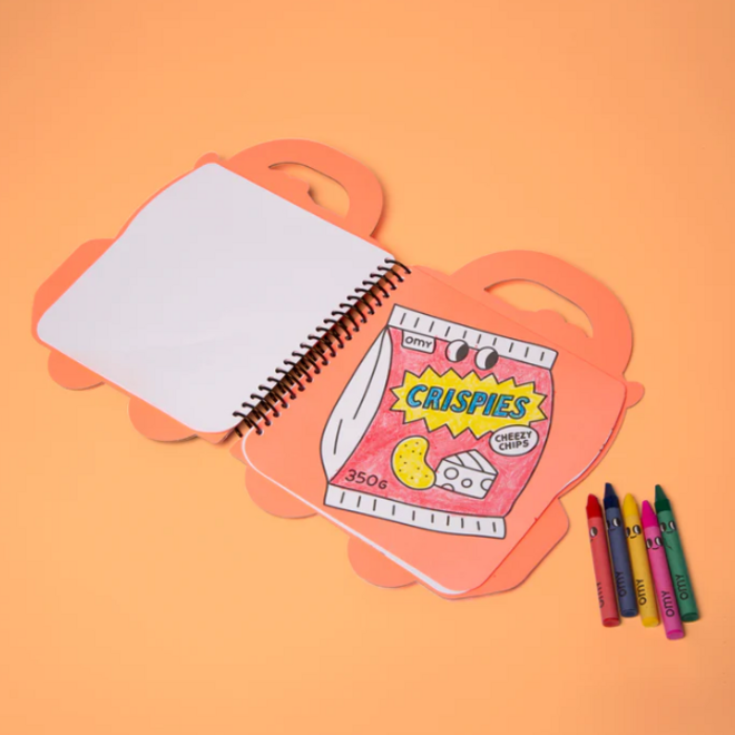 Omy - Super coloring book & stickers - Yummy