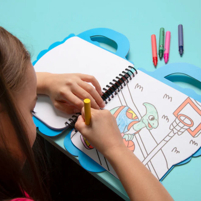 Omy - Super coloring book & stickers - Dino