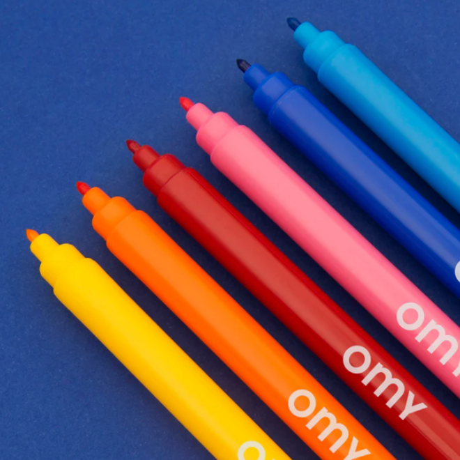 OMY - Kleurstiften Uitwisbaar (9 kleuren)