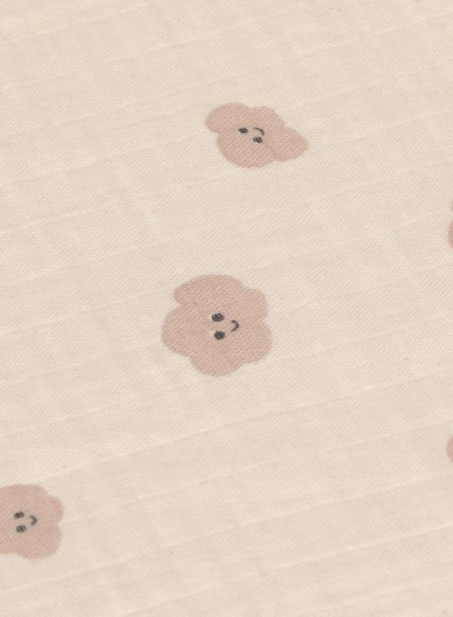 Lässig - Swaddle & Burp blanket M 3 pcs Tiny Team Mushroom - 60x60 cm