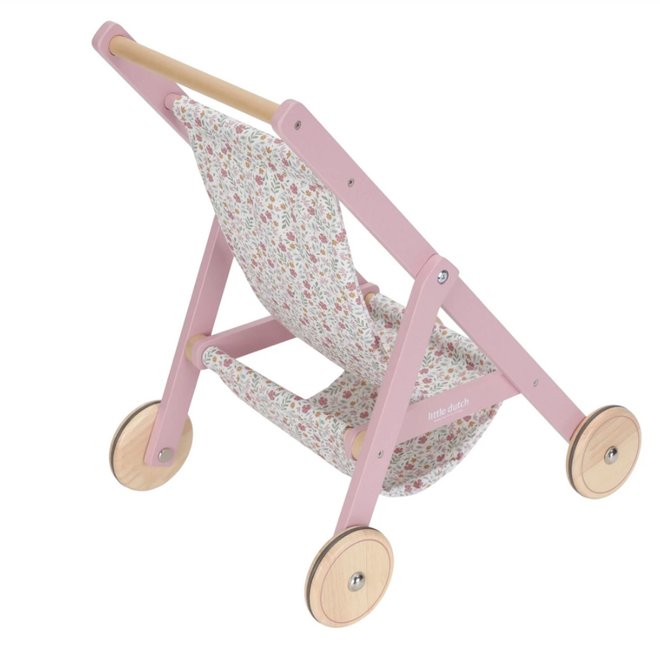 Little Dutch - Houten poppenbuggy
