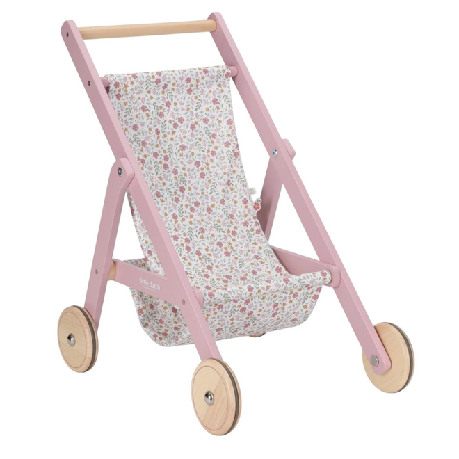 Little Dutch - Houten poppenbuggy
