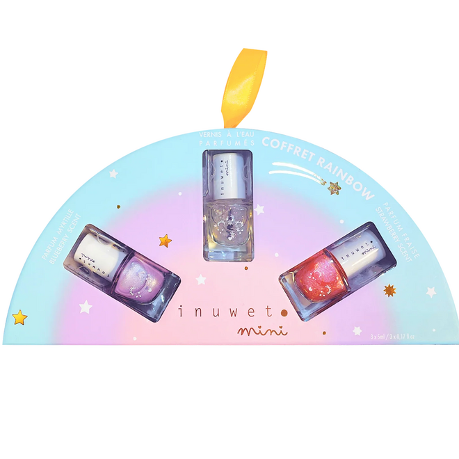 Inuwet - Rainbow nail polish set trio
