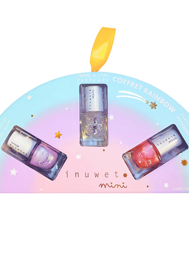 Inuwet - Rainbow nail polish set trio