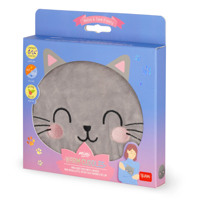 Legami - Warm cuddles - Heat pack with linseed - Kitty