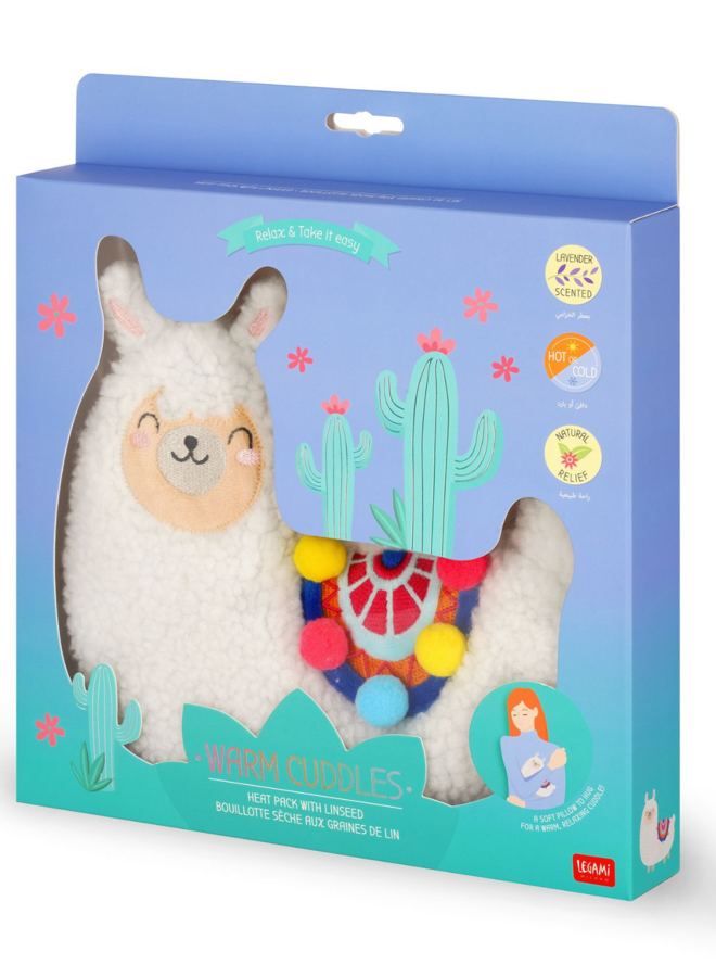 Legami - Warm cuddles - Heat pack with linseed - Lama