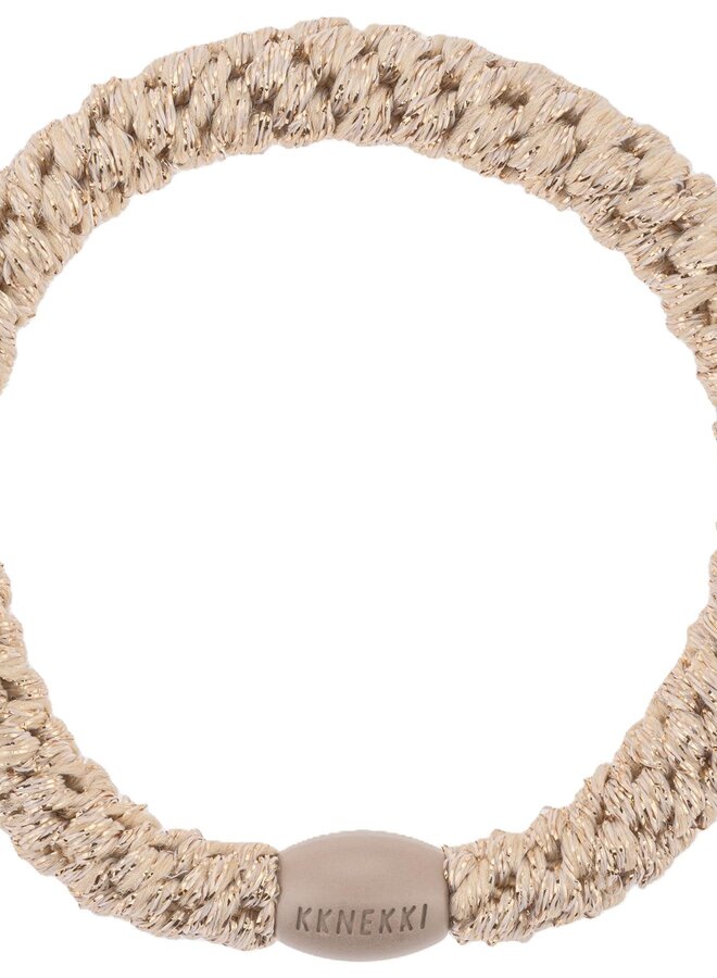 KKNEKKI Beige glitter Hairband and bracelet