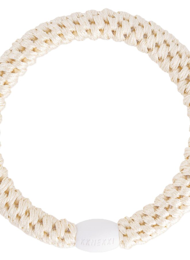 KKNEKKI Ivory Hairband and bracelet