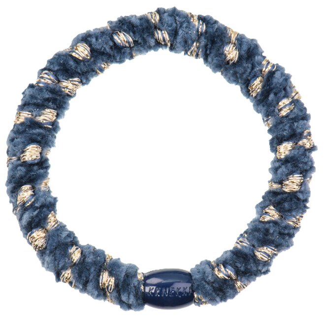 KKNEKKI Velvet stripe Dusty grey Hairband and bracelet