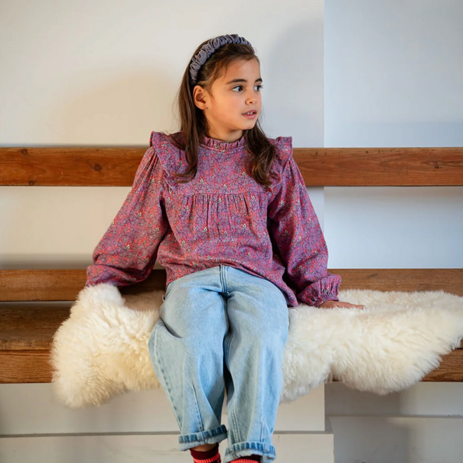 Petit Blush - Nina blouse Flower