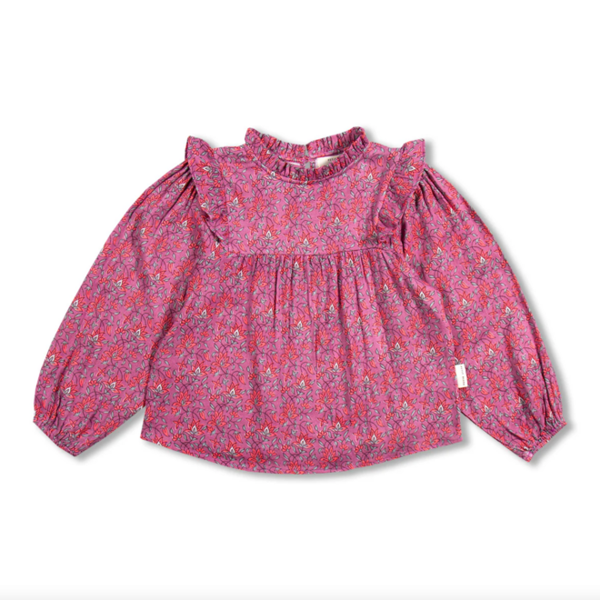 Petit Blush - Nina blouse Flower