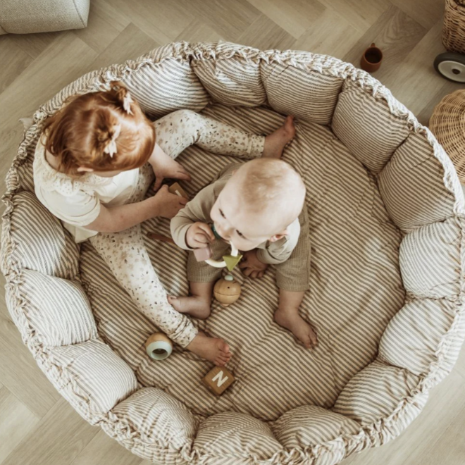 Play & Go - Bloom speelkleed & cocon Blue stripes