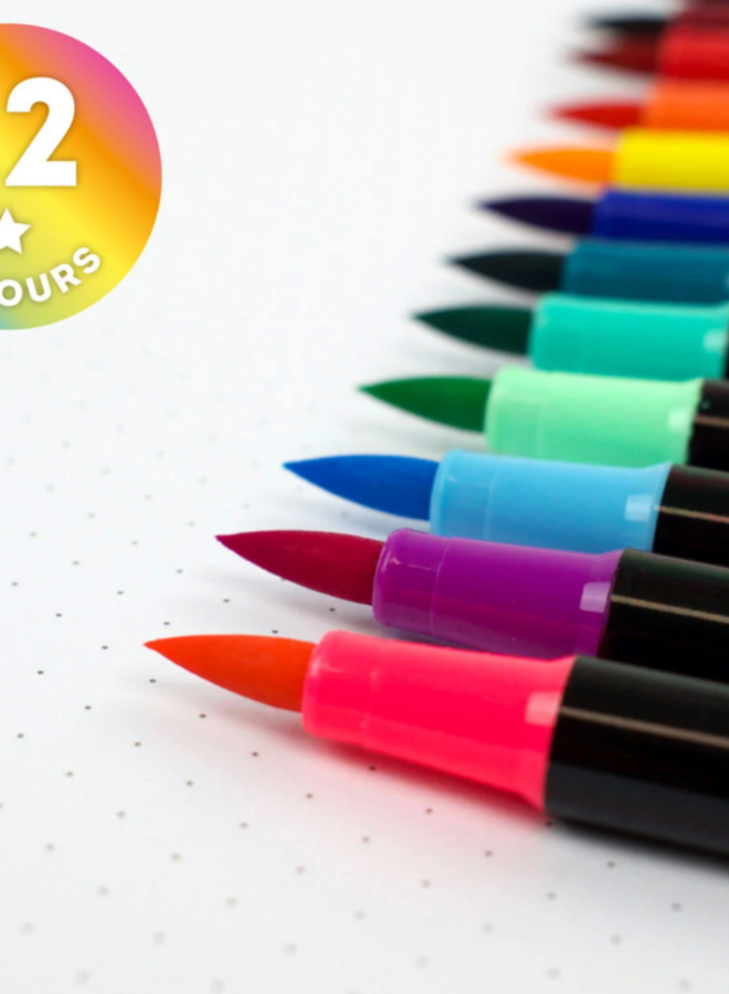 Legami - Set of 12 brush markers Pastel colours