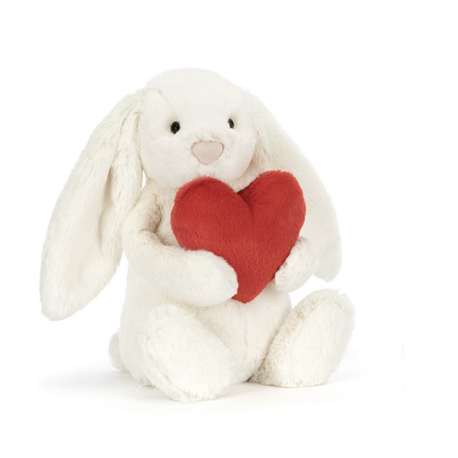 Jellycat - Bashful red love heart bunny medium