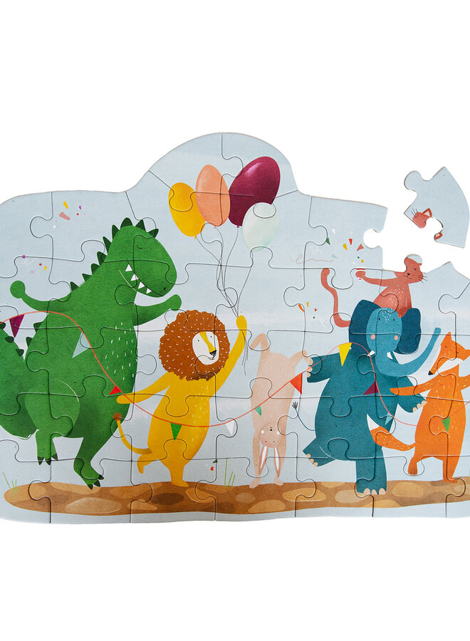 Vormenpuzzel Verjaardagsfeest - 36 stuks
