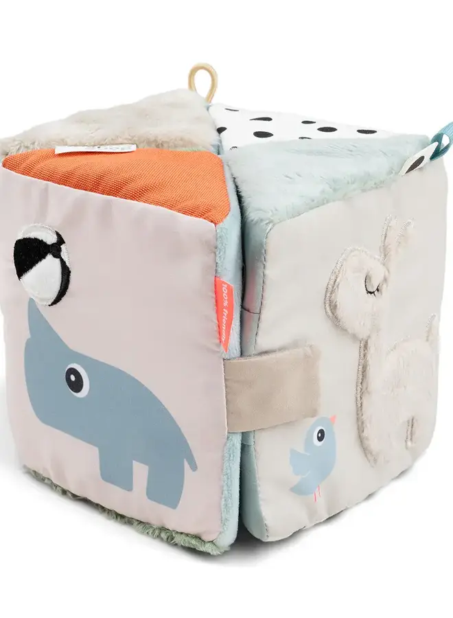 Done by deer - Fold-out sensory cube deer friends Colour mix