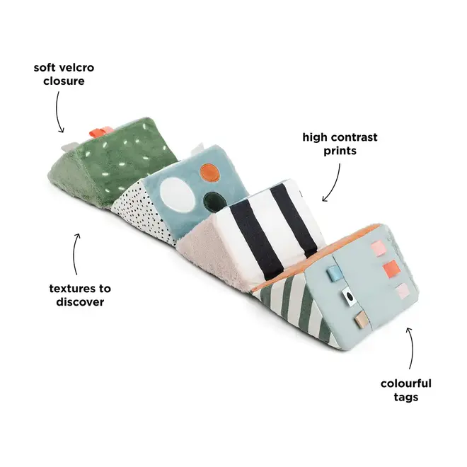 Done by deer - Fold-out sensory cube deer friends Colour mix