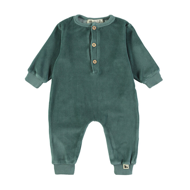 Babyclic - Onepiece Velour Forest green