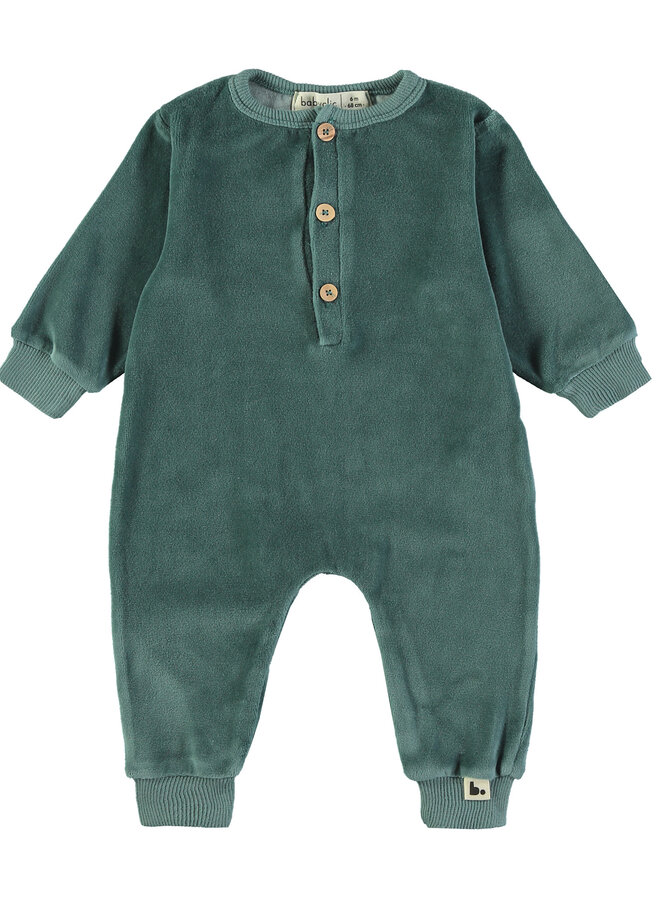 Babyclic - Onepiece Velour Forest green