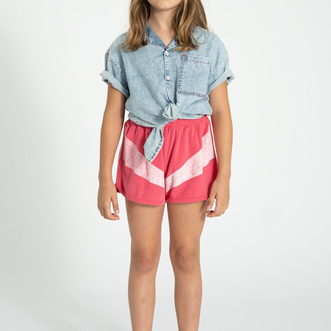 Piupiuchick - Shorts Pink/White Stripes
