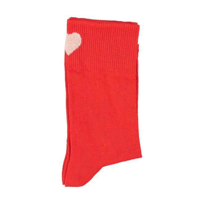 Piupiuchick - Socks Red/Ecru Heart