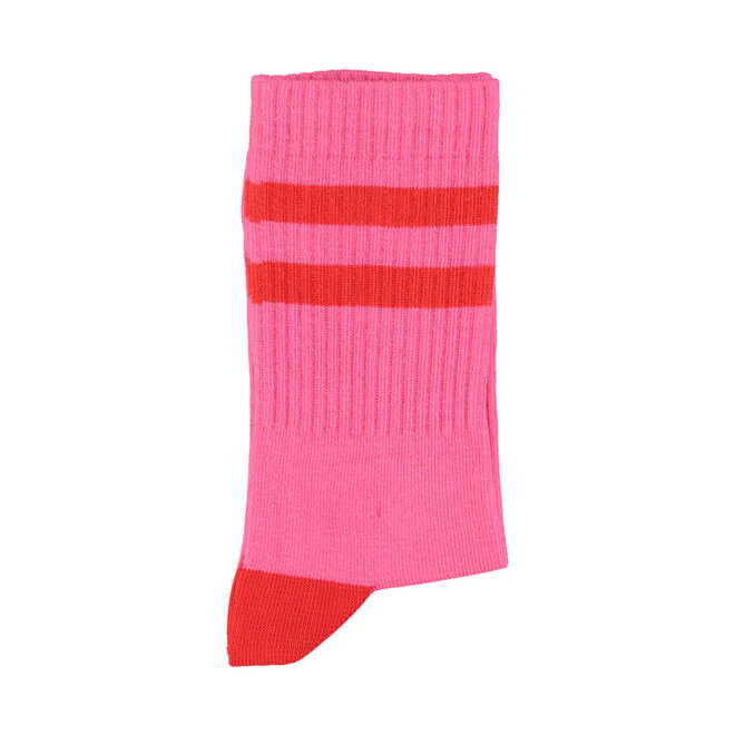 Piupiuchick - Socks Pink/Red Stripes