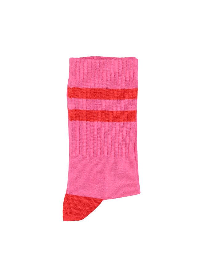 Piupiuchick - Socks Pink/Red Stripes