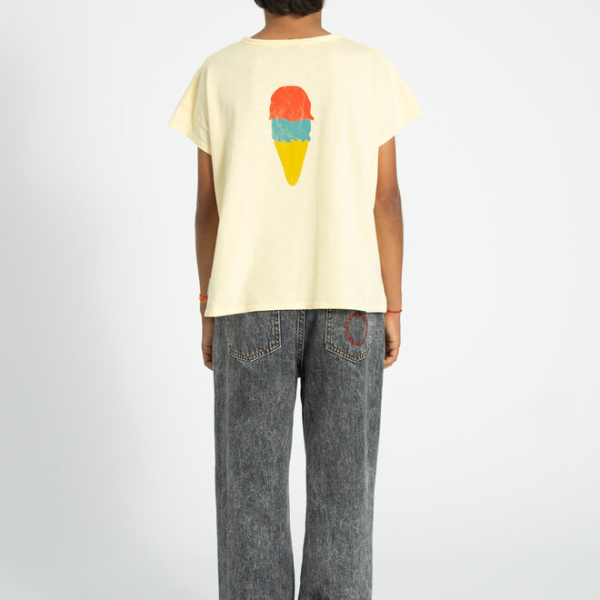 Piupiuchick - T-Shirt Light Yellow/ Beach Bar