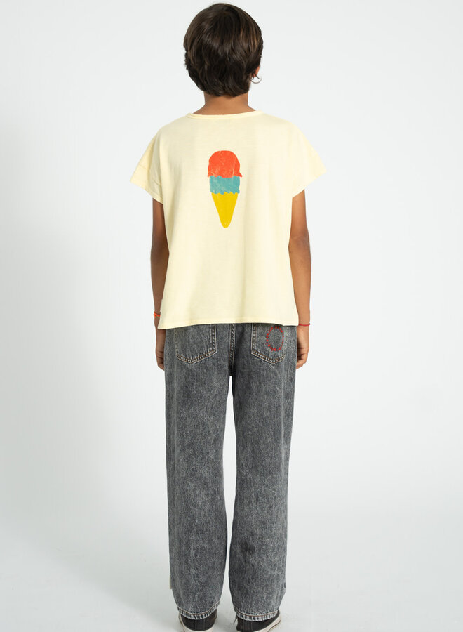 Piupiuchick - T-Shirt Light Yellow/ Beach Bar