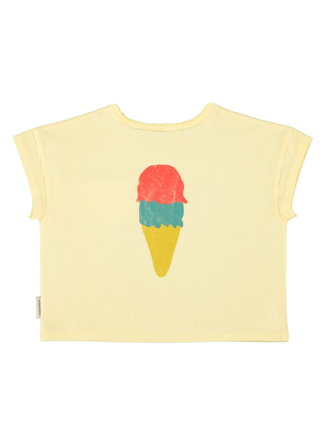 Piupiuchick - T-Shirt Light Yellow/ Beach Bar