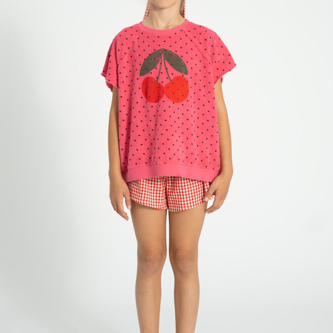 Piupiuchick - Sleeveless Sweatshirt Pink Cherry