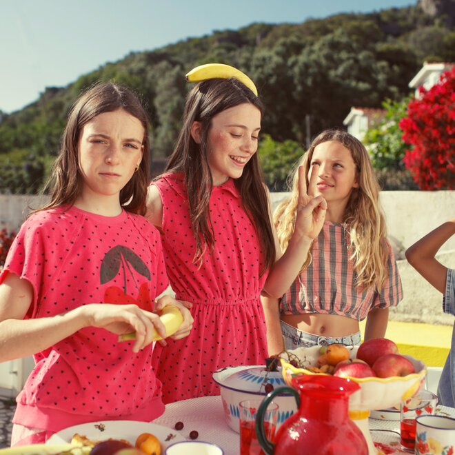 Piupiuchick - Sleeveless Sweatshirt Pink Cherry