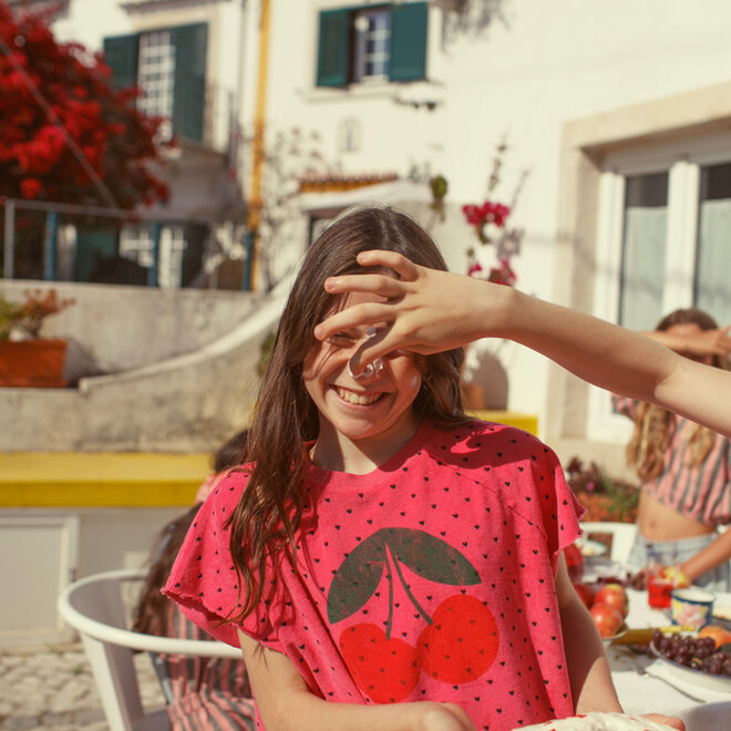 Piupiuchick - Sleeveless Sweatshirt Pink Cherry