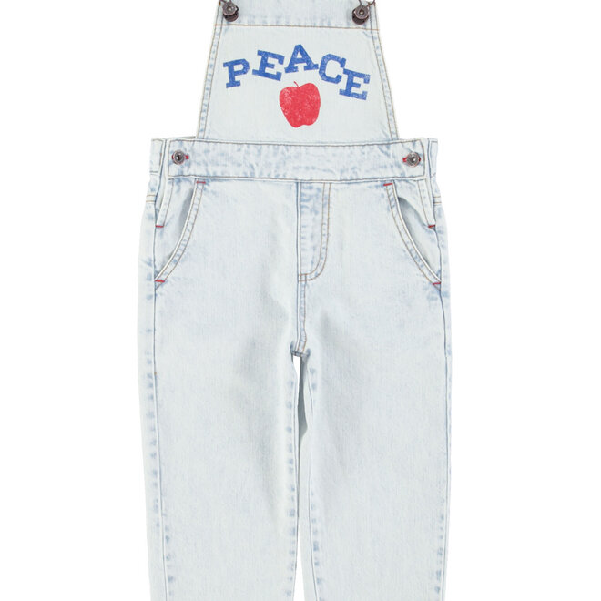 Piupiuchick - Dungarees Washed Light Blue Peace